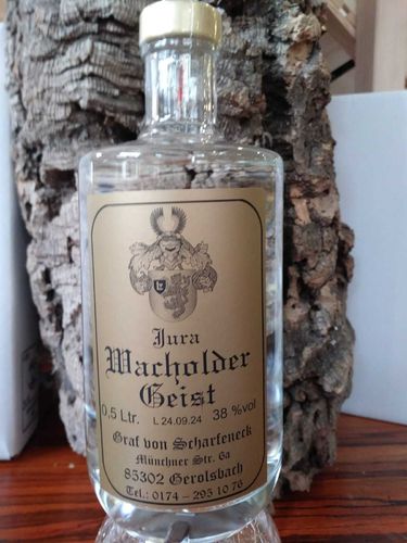 Jura Wacholder Geist, Graf von Scharfeneck, Geschenkflasche 0,5l